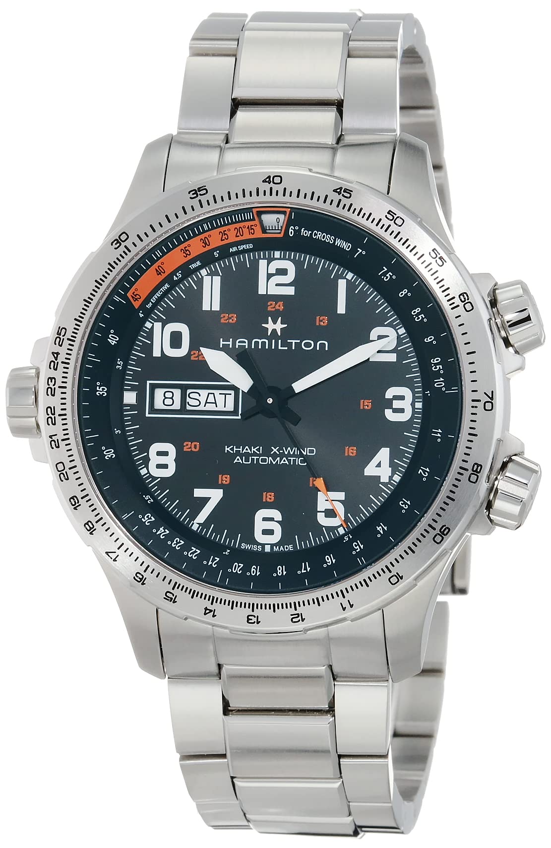 

[Hamilton] Годинник HAMILTON Оригінальна гарантія Хакі X-Wind Day Date Механічний автоматичний завод H77755133 Чоловічий [Звичайний імпортований товар]