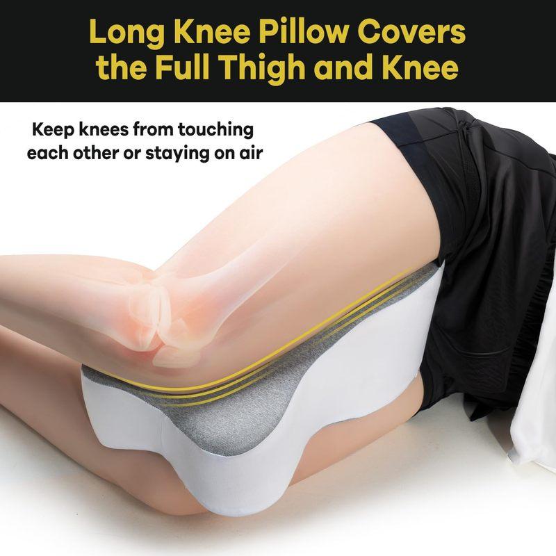 Memory Foam Knee Pillow Orthopaedic Leg Pillow Bed Cushion Support Pain Relif Protect Knee and Legs