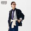 Teenie Weenie Women's Retro Stand-Collar Sweater Coat