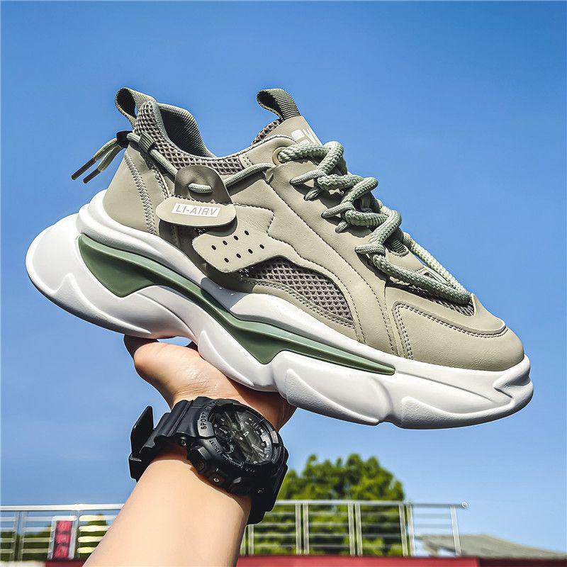 Comfort Trend 2025: Men's Breathable Thick-Soled Running and Casual Shoes for Spring/Summer