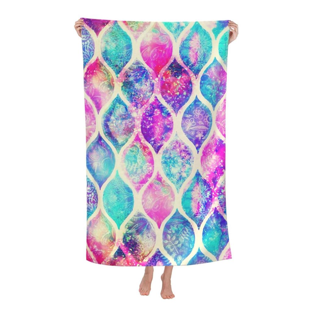 Dinosaur Beach Towel for Boys Kids Microfiber Bath Towel for Sport Travel Pool Oversized Quick Dry Beach Blanket Picnic Yoga Mat
