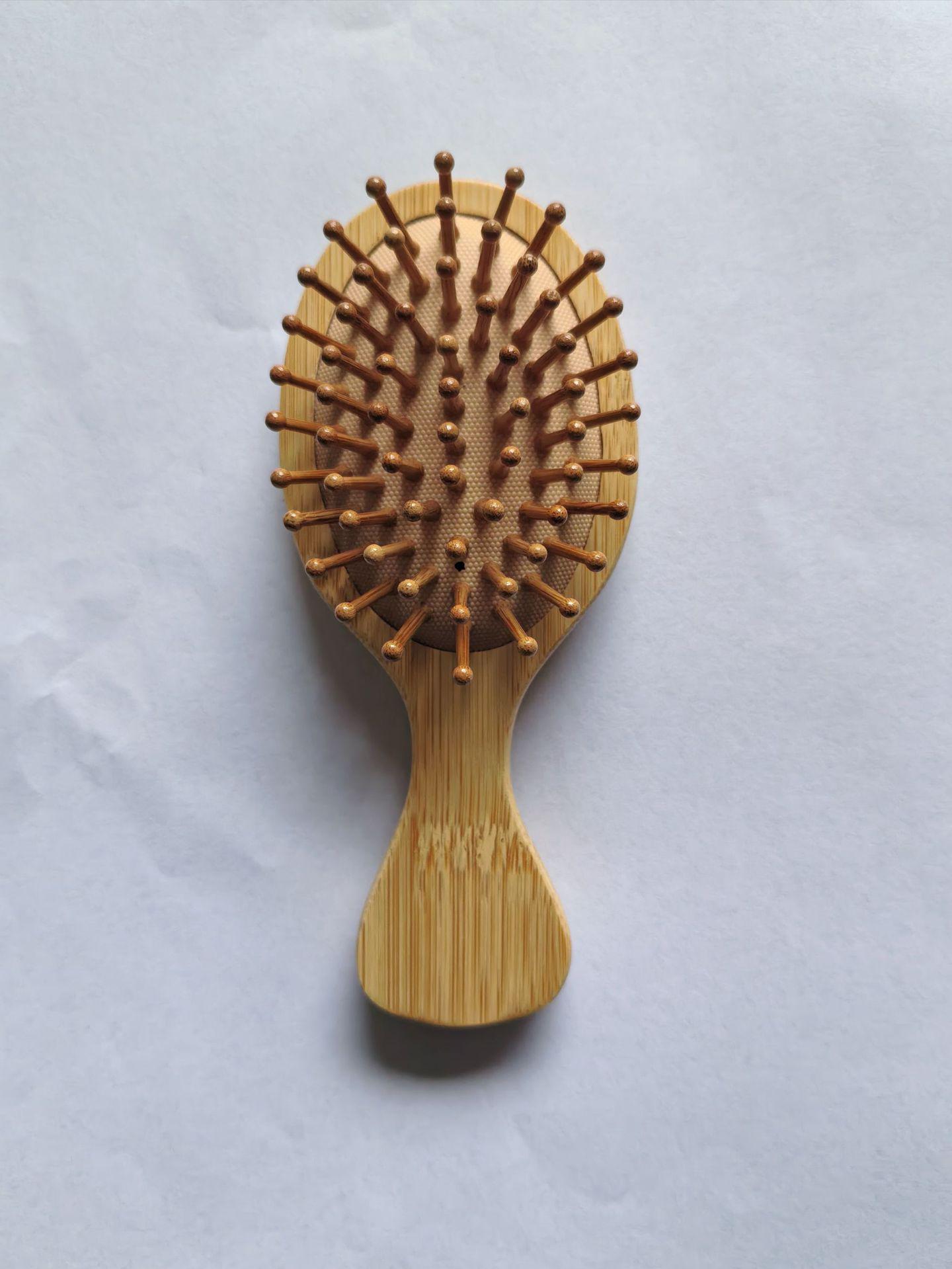 Compact Cute Wooden Anti-Static Massage Air Cushion Comb
