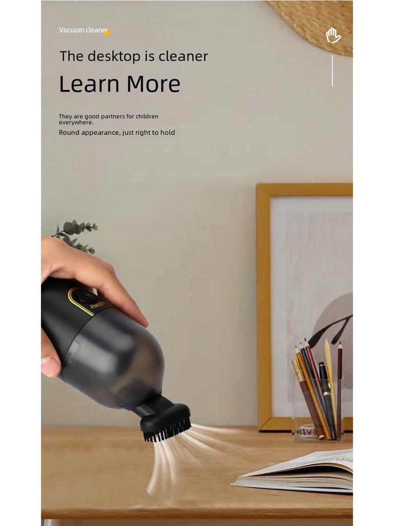Keledi Wireless High-Power Mini Vacuum Cleaner for Desktop, Office, Home, and Car