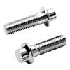 WOWTK 2pcs M10x1.5 Metric Chrome Front Brake Caliper Bolt Kit for Harley