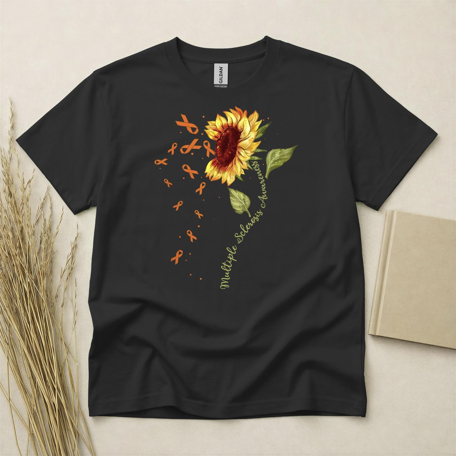Multiple Sclerosis T Shirt Ms T Shirt Awareness Tee Support Illness Shirt Ribbon XL