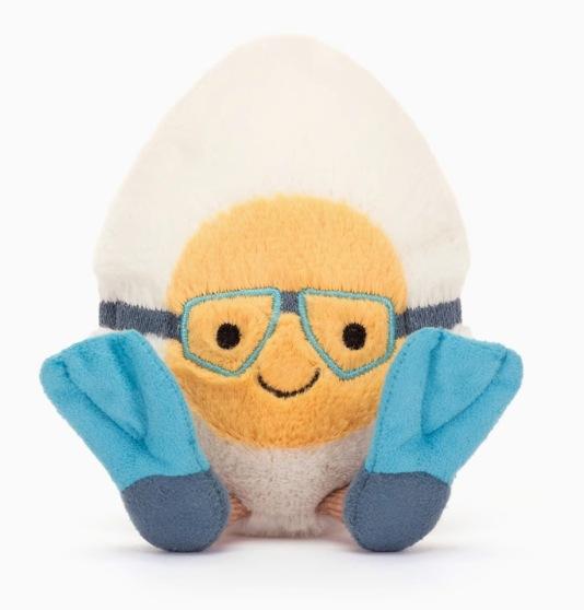 

Cute Cute Diving Glasses Boiled Egg Doll Plush Toy Bag Accessories Hot Spring Egg Doll Game Gift About 8 * 7 * 15cm