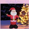 Colorful Inflatable Christmas Santa With Led Lights For Festive Holiday Outdoor Yard Decor
