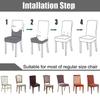1pcs Solid Color Chair Cover Super Soft Chair Covers For Dining Room Luxurious Office Seat Cases Stretch For Banquet
