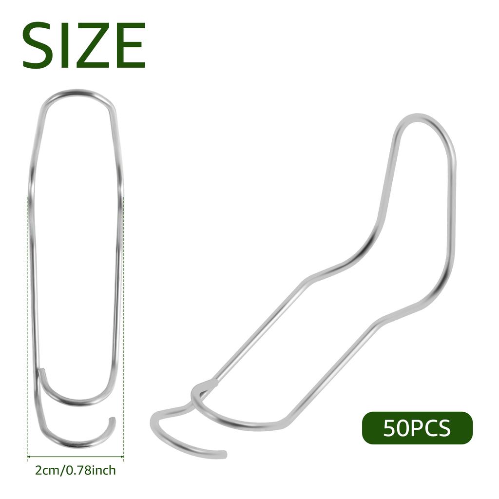 50Pcs Plant Trellis Connecting Buckles 11/16/20mm Plant Climbing Connector Clip Fixing Hook for Garden Plants Vegetable Grape
