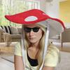 Hat Comical Warm with Wired Brim for Christmas Pub Party Winter Bar