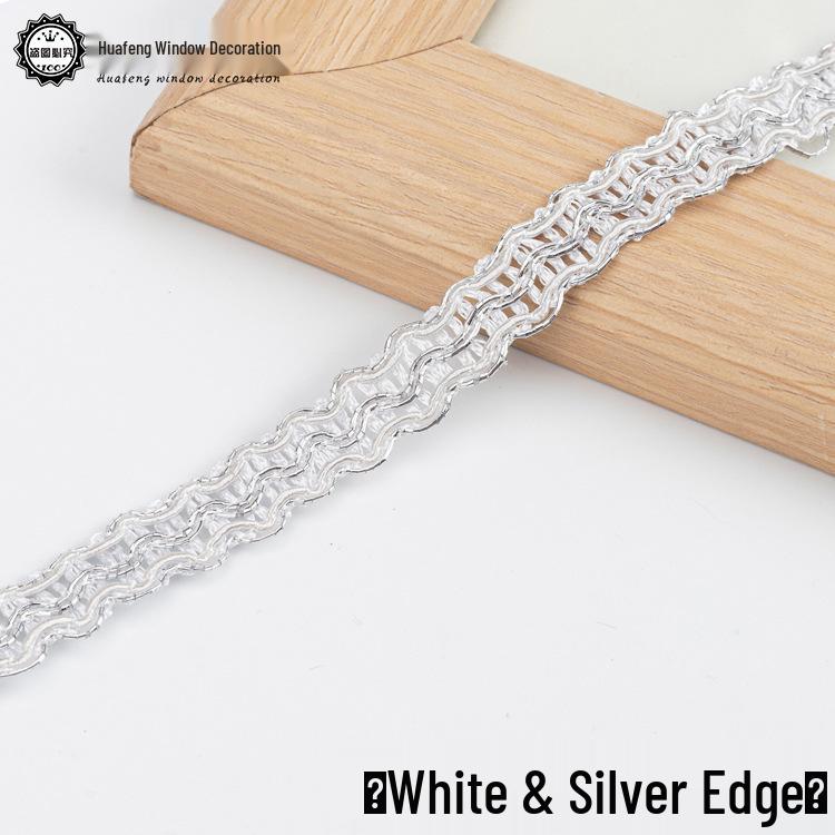 Ribete de Encaje Dorado de 1 cm de Ancho - 11 m para Cortinas, Sofá, Zapatos, Sombreros y Accesorios