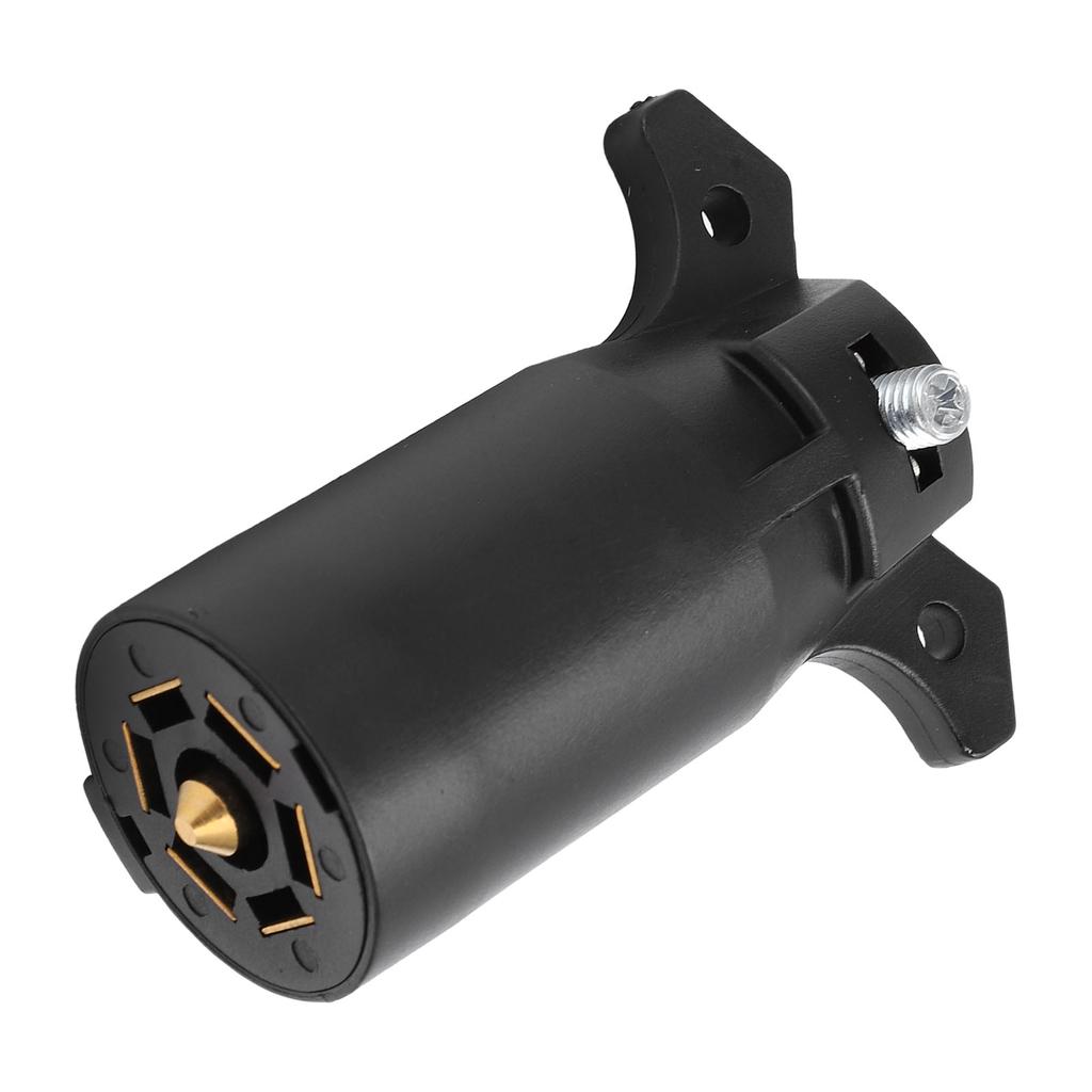 7 Way Pin Connector Adapter Heavy Duty Waterproof for RV Camper Trailer US Plug 12V