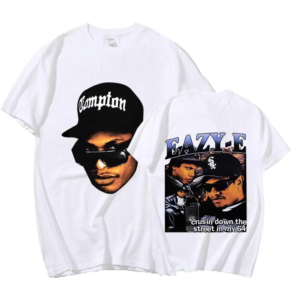 Koszulka z grafiką rapera z lat 90. Eazy E 2026 Męska Vintage Harajuku Damska Koszulka z krótkim rękawem Bawełniana Koszulka Hip Hop Streetwear Koszulka