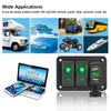 Dual USB Port for Car Marine Ship LED Rocker Switch Panel 12/24V Rocker Switch Panel
