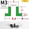 T-förmige Nylon-Dichtungsscheibe M3-M35 Gewinde Isolierabstandshalter