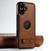 Suteni G2 Magsafe Oil Wax Leather Back Phone Case with Holder