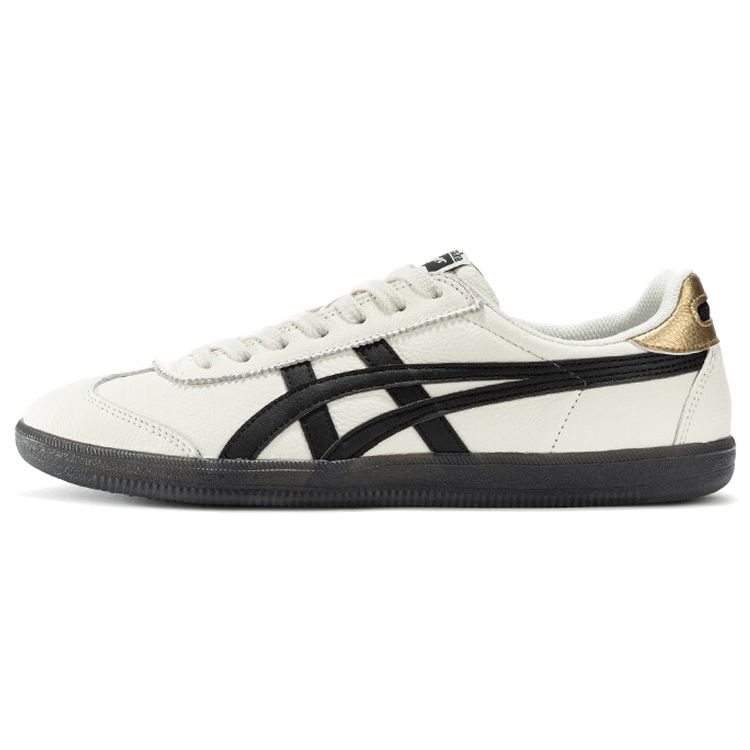 

Onitsuka Tiger Tokuten White Black Gold Unisex Low Top Leather Retro Trainer Sneakers 1183B938-100 40