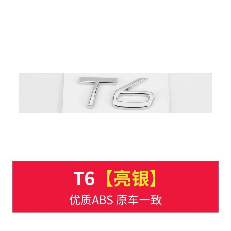 3D Chrome ABS Car Letters For Volvo XC60 XC90 S60 S80 S60L V40 V60 T5 T6 AWD Emblem Badge Logo Sticker Trunk Accessories