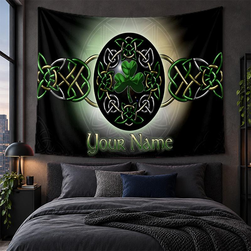 Personalisierte Wandbehänge Celtic FC Muster Kunst Hintergrundtuch
