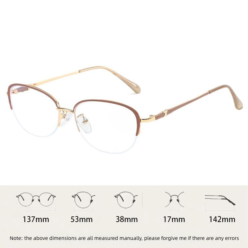 Cat Eye Anti Blue Light Prescription Glasses HD Lens 0 To -4.0 Daily Office Street Fashion Eyewear