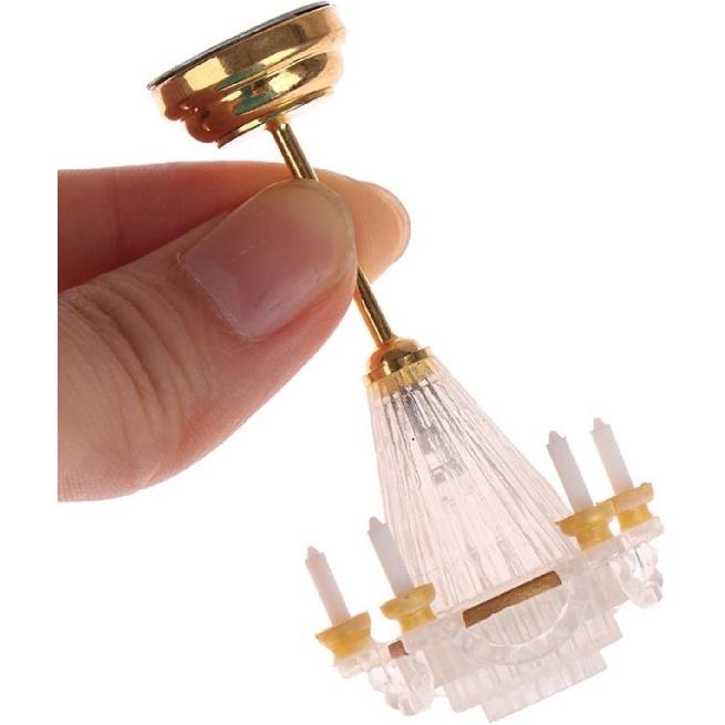 LUOZZY Dollhouse Chandelier Lights - Miniature Led Chandeliers for Dollhouse