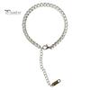 Sparkling Zircon Anklet 4mm Cubic Zirconia Classic Tennis Bracelet, Adjustable Rhinestone for Women, Hypoallergenic Dainty Ankle Bracelet Foot Jewelry