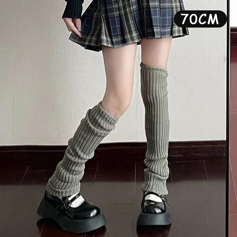 

Шкарпетки в язані Jk Стиль Хараджуку Y2K Милий Японський Коледжний Стиль Весняно-Осінній Стиль Шкарпетки середньої довжини з напуском для жінок