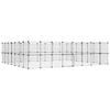 3114042 vidaXL Cage animaux de compagnie à 60 panneaux et porte Noir 35x35 cm