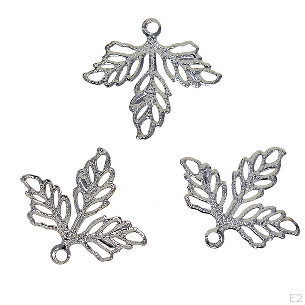Leaves Filigree Hollow Charms