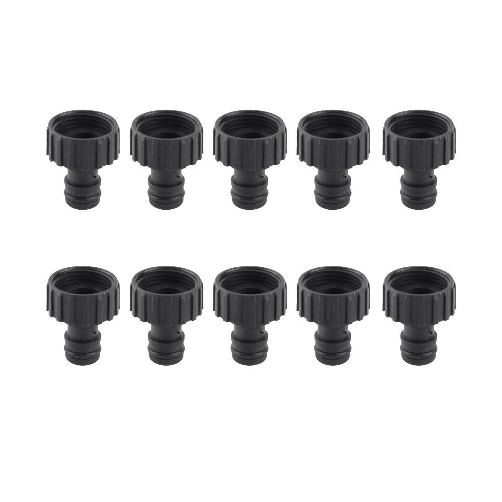10Pcs Plastic Hose Connector G1 Female Thread Stable Hose Connector Hose Adapter Car Washing G3/4 Female Thread
