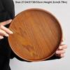 Vintage Round Serving Tray Wooden 21/24/27/30/33cm Wood Platte Tea Food Tray Breakfast Dinner
