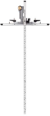 Circular Saw Guide Ruler, Foldable T-Slide Slim Shift, 45cm, with Dual Graduations, 73536