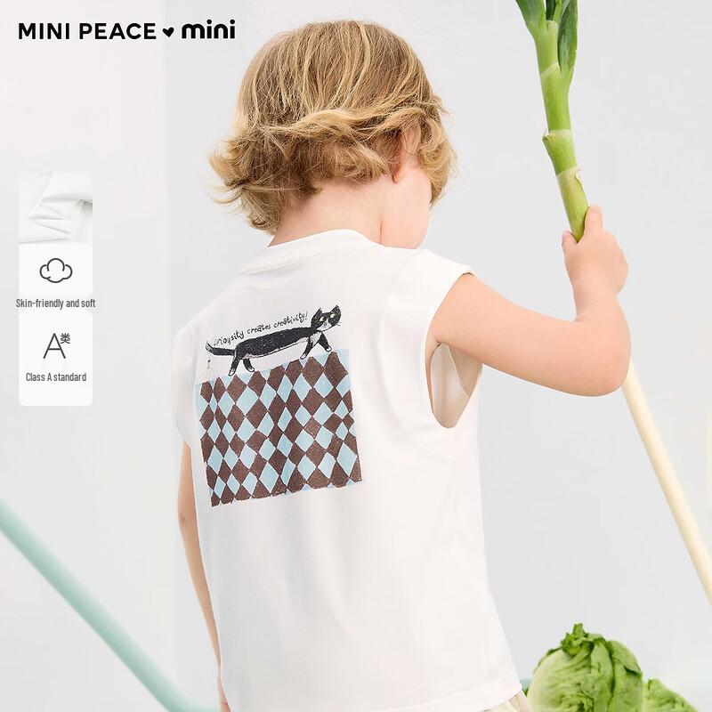 Летняя майка для мальчика MiniPeace 100/56