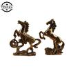 Brass Horse Step On Coins Lucky Statue Zodiac Animal Figurines Miniatures Feng Shui Desk Ornament Pure Copper Crafts Collections