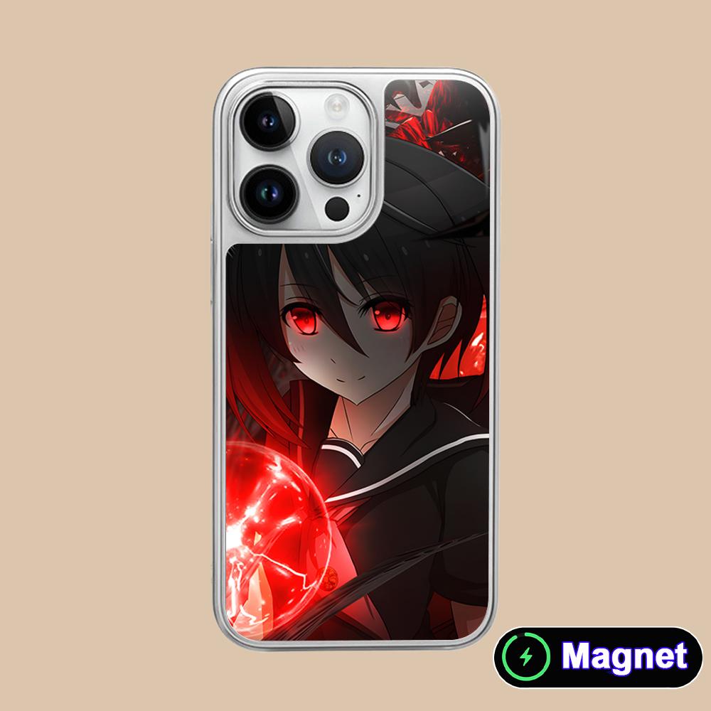 Akame Kurome Silver Plating Magsafe Mobile Phone Case for iPhone 17 16 15 14 13 12 11 Air Pro Max Plus Colorful Cover