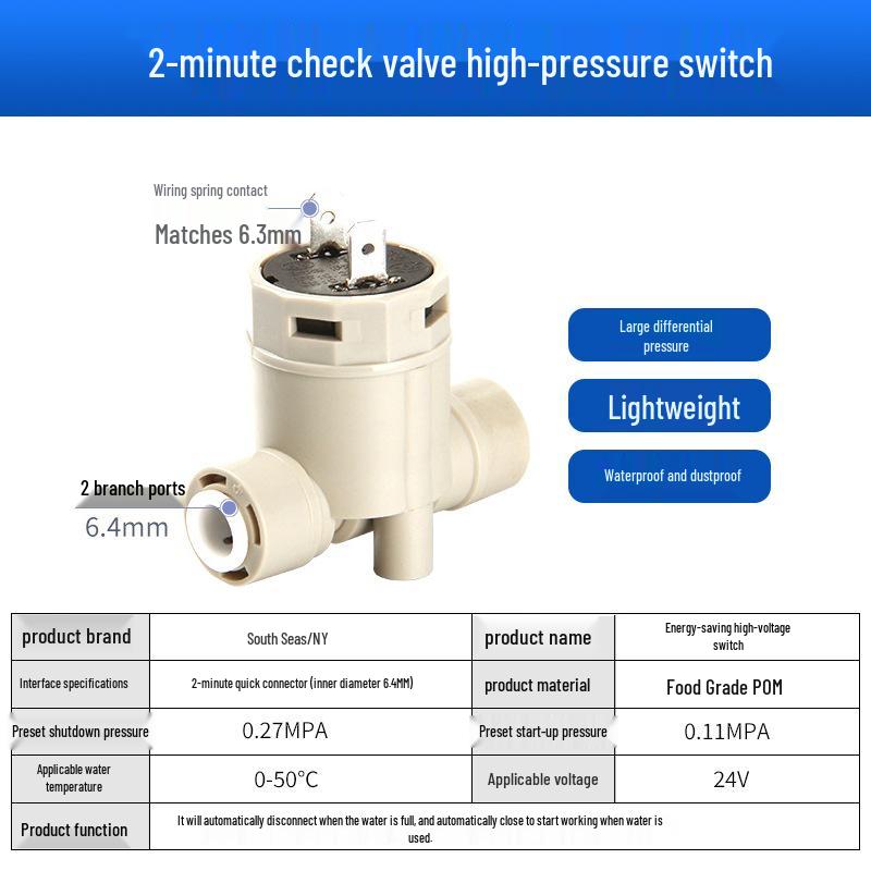 Univerzální 2/3cestný solenoidový ventil pro přívod vody a splachovací ventil odpadní vody pro čističky