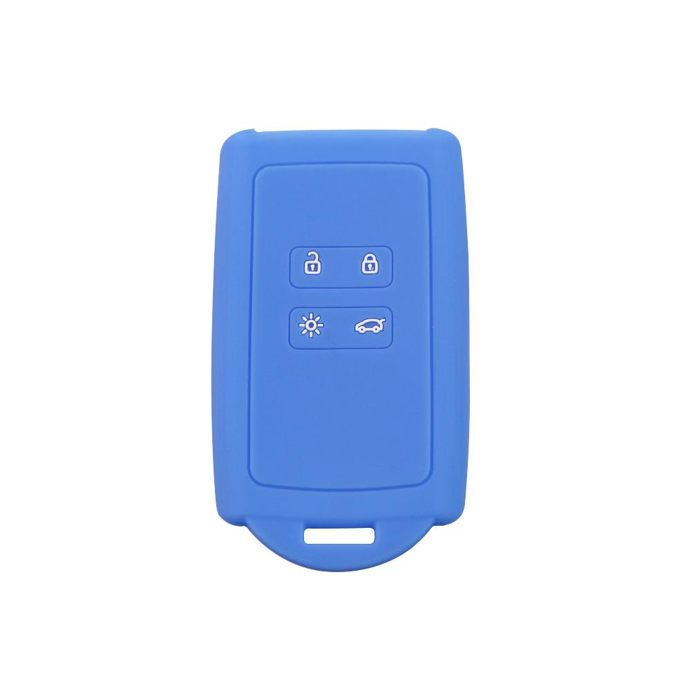 Silicone Car Key Cover Set Fit for Renault Koleos Kadjar Megan 2016-2020 for Samsung QM6 Remote Key Holder Protector Case