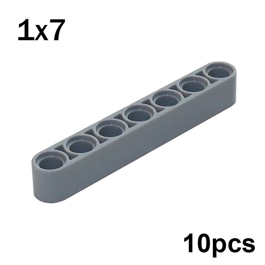 

10PCS MOC 32524 High-Tech Liftarm Thick Assembles Particles Building Blocks Parts 1x7 DIY Educational Technical Bricks