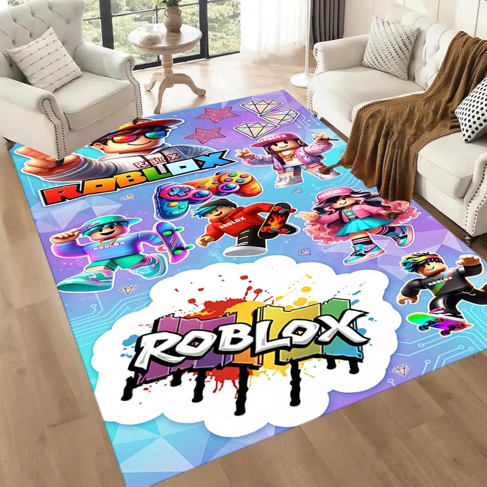 Roblox 234 Area Rug Perfect for Dormitory Bedrooms Study room Balcony Antislip Carpet Office home decor Luxury Gift for Birthday, Christmas, Wedding