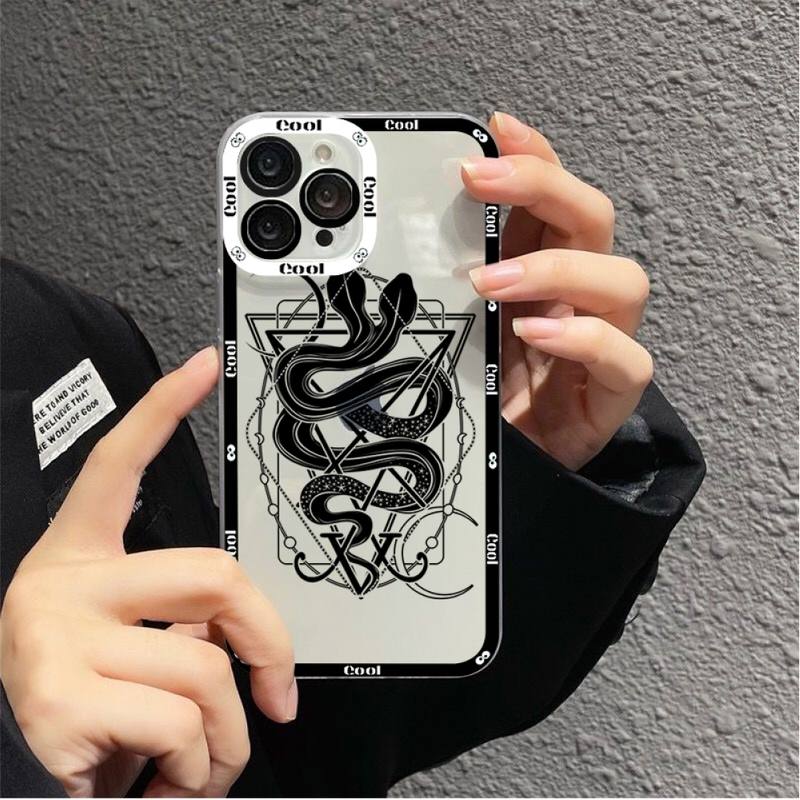 Snake Flower Snake Painting Phone Case for iPhone 11 12 13 Mini Pro Max 14 Pro Max Case shell