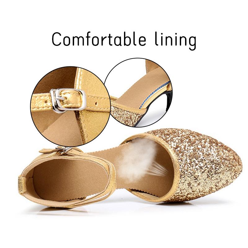 Dámské Dívčí boty na latinskoamerický tanec Close Toe Tango Waltz Taneční boty Střední podpatek 5,5 cm