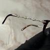 Used Tiffany archive y2k rhinestone tortoiseshell glasses case