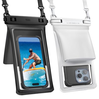 Waterproof Smartphone Case with Large Capacity Storage for Small Double Crossbody IPX8 Suitable for the Hot Touch Face Underwater Car Key Fits Black