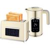 Touch Screen Kettle and Toaster Set - Cream