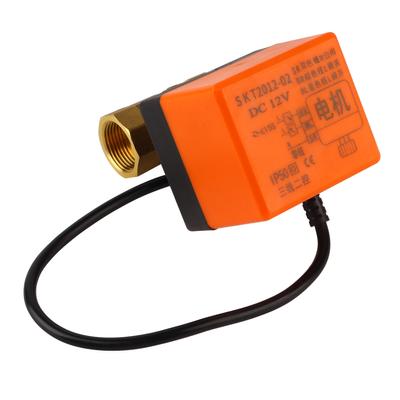 DC12V G3 4  DN20 2 Way Brass Motorized Actuator Ball Valve for Air Conditioner