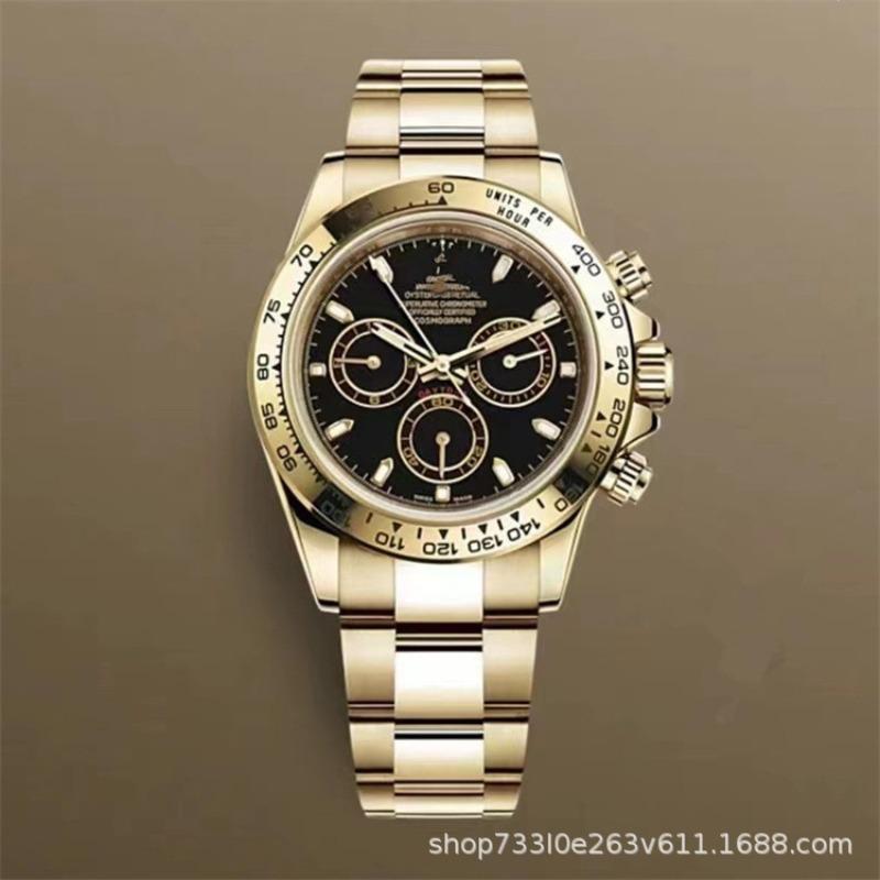 Montre Daytona Di Panda Bleu Glace Homme Montre Mécanique Entièrement Automatique Trois Compteurs Six Aiguilles Multifonctionnel Danny Road Chronographe