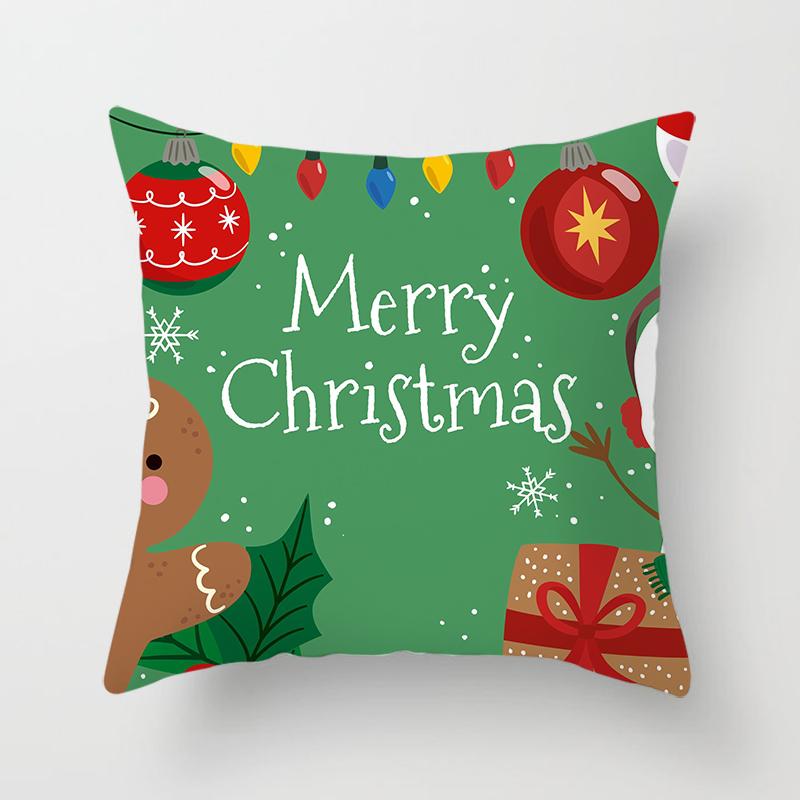 Cartoon Christmas Throw Polštář Set Santa Claus Sofa Gift Home Decor povlak na polštář Vánoční dárek povlak na polštář