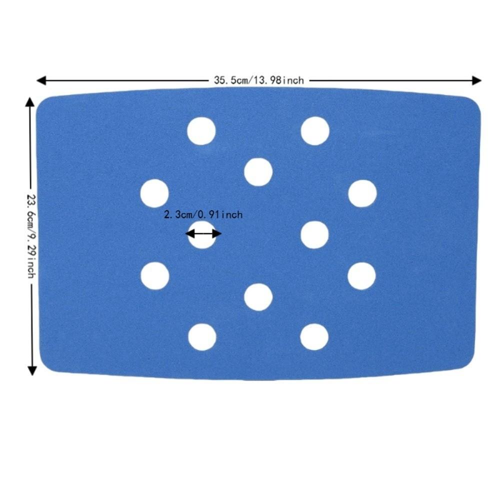 2PCS Blue Shower Chair Pad EVA Shower Stool Cushion Practical Shower Bench Cushion Home Bathroom