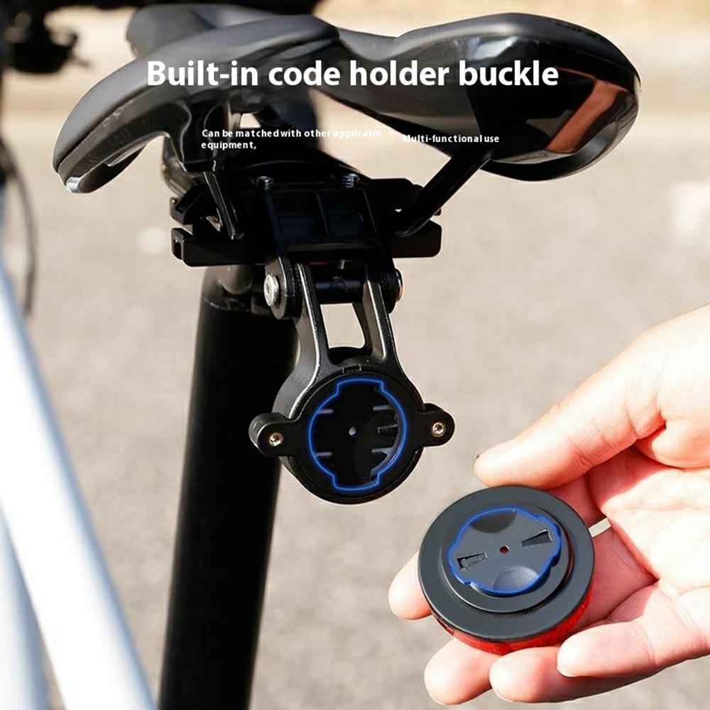 For AirTag Bicycle Tail Light Adjustable Angle Night Cycling Warning Lamp for Mountain Road Bike (Without Airtag)