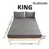 Black, White, and Gray Solid Color Fitted Sheet Bedding—super Soft and Skin-friendly Sheets with Deep Pocket Mattress Topper